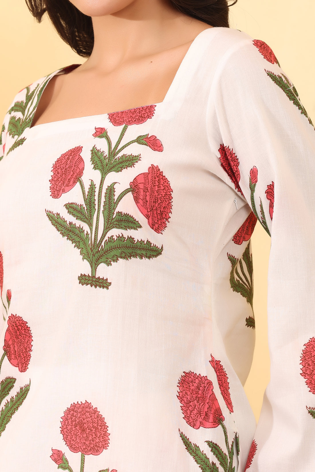 Floral Cotton Co-Ord Set – Elegant & Comfortable Outfit