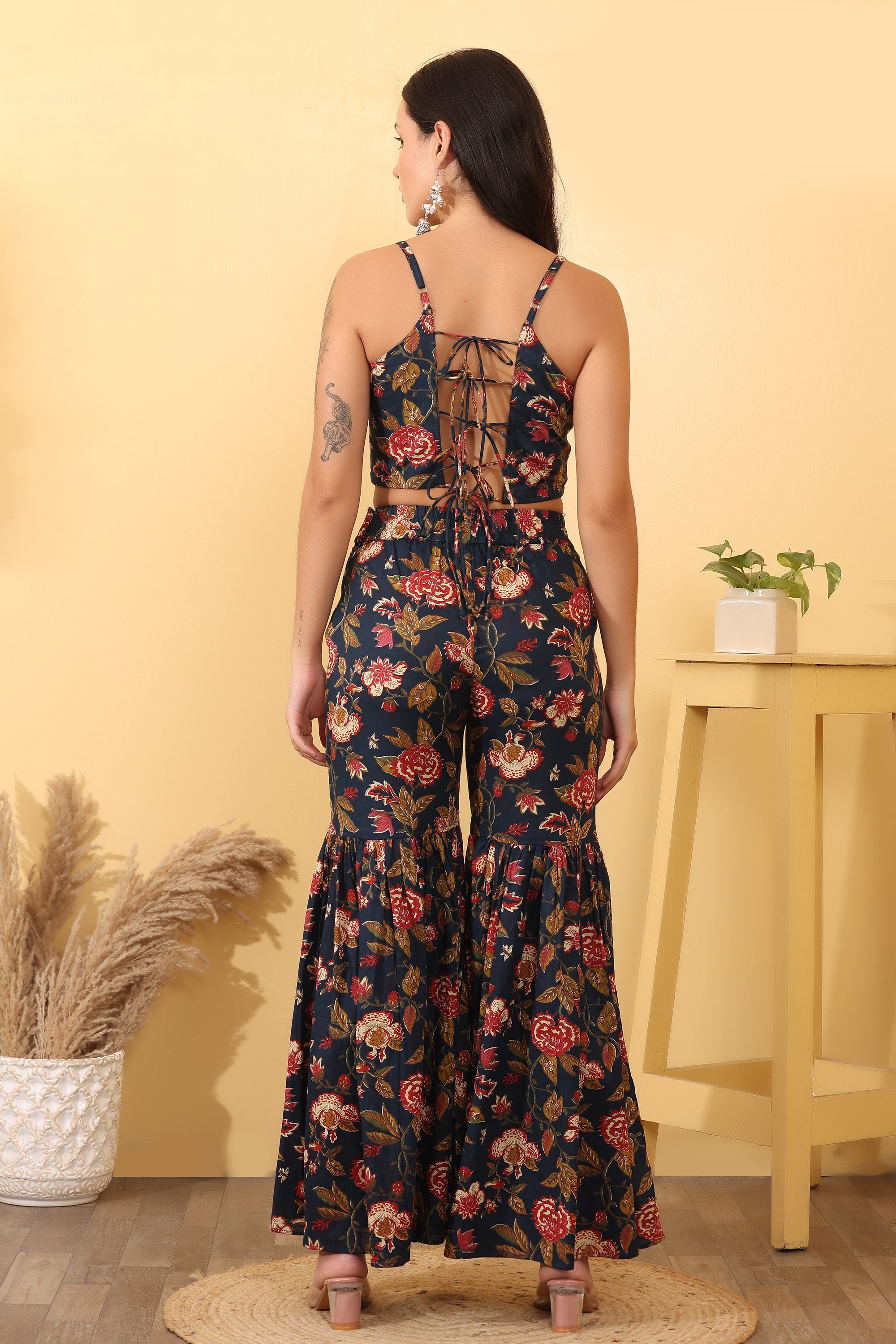 Floral Printed Cotton Co-Ord Set – Trendy & Elegant Outfit