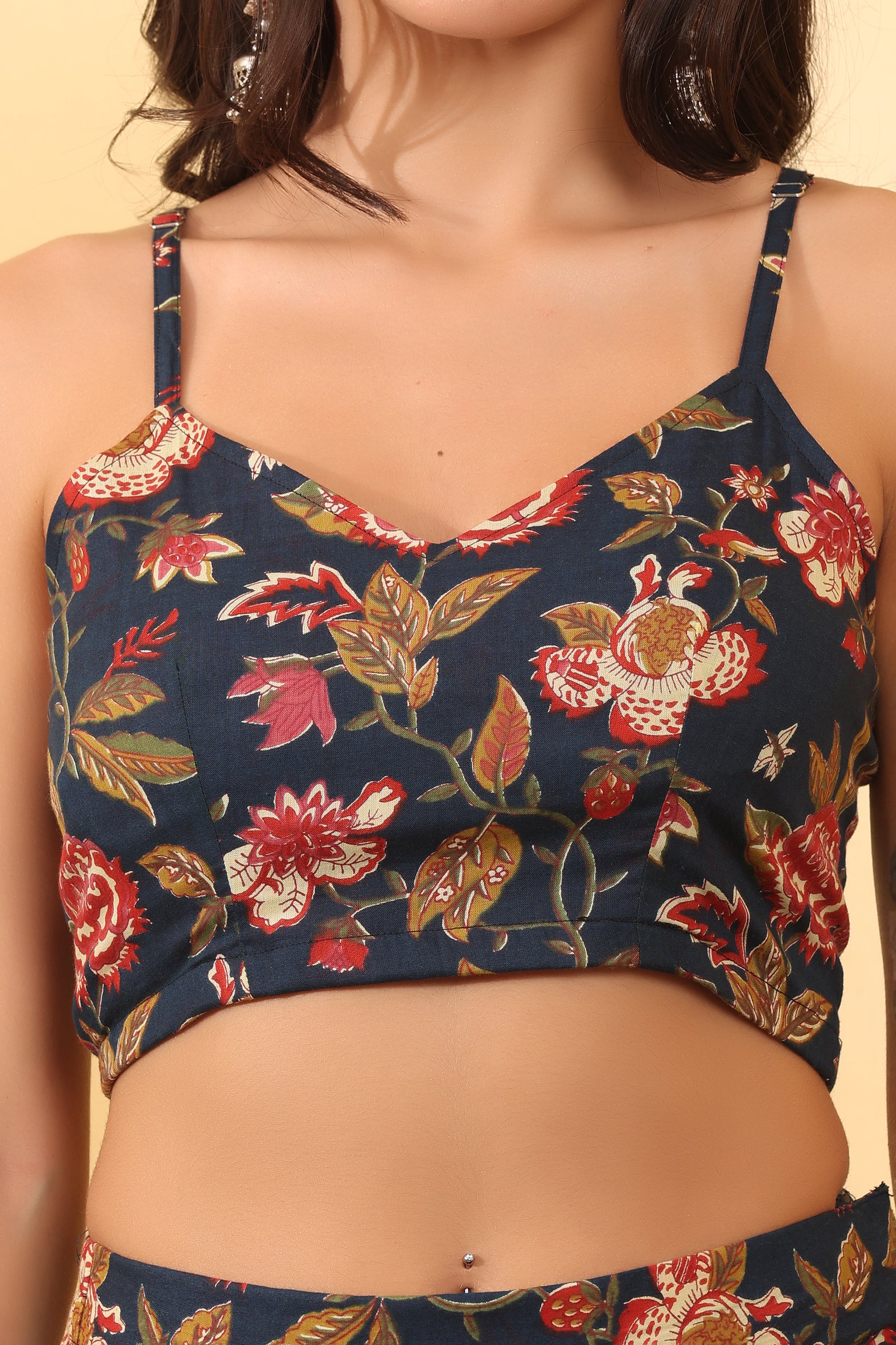 Floral Printed Cotton Co-Ord Set – Trendy & Elegant Outfit