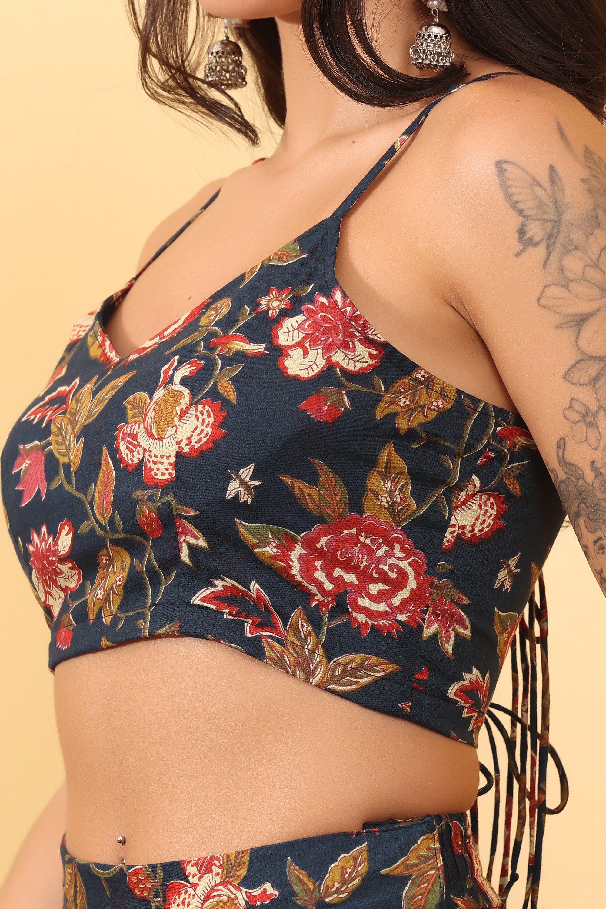 Floral Printed Cotton Co-Ord Set – Trendy & Elegant Outfit