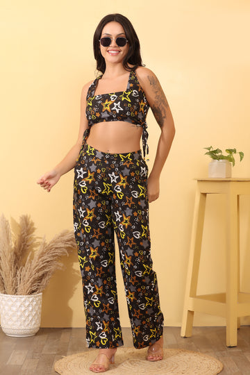 Star Print Cotton Co-Ord Set – Trendy & Comfortable Outfit