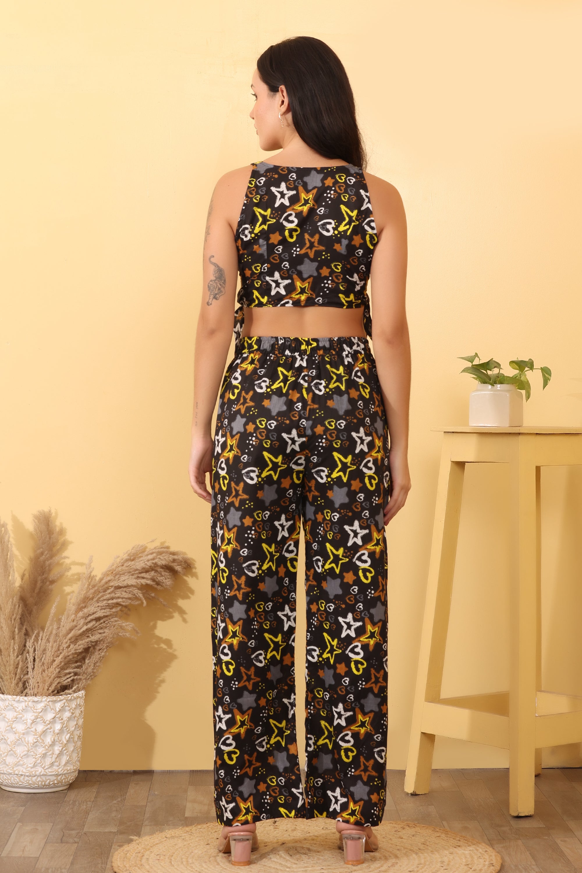 Star Print Cotton Co-Ord Set – Trendy & Comfortable Outfit