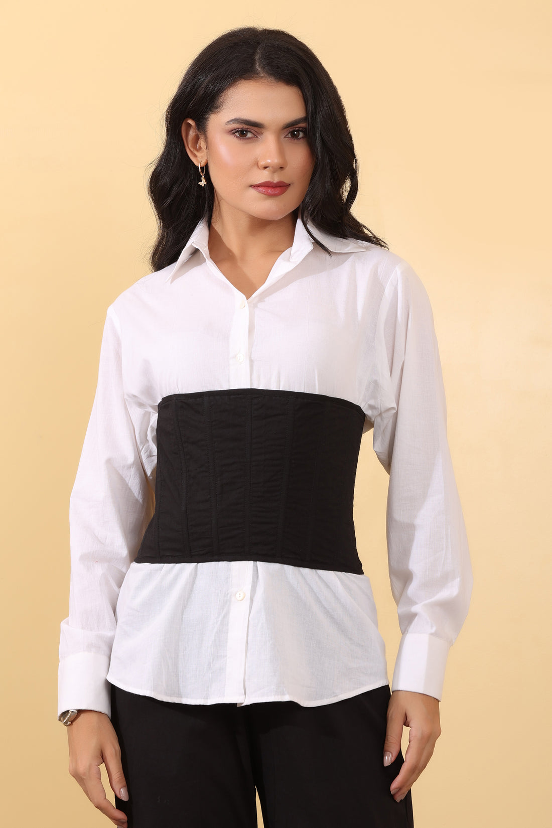 Mono Chrome Chic Co-Ord Set for Women | Black & White Formal Western Wear