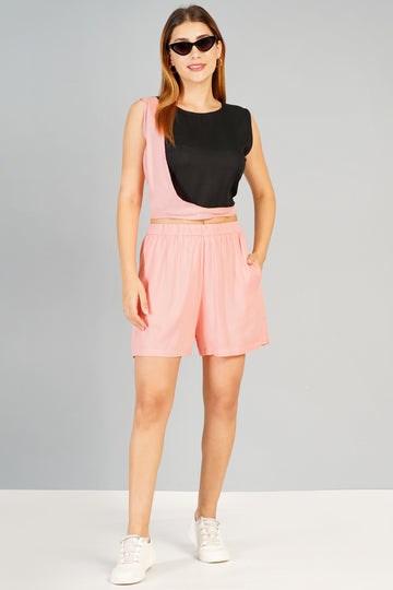 Ethnoza Black & Pink Sleeveless Dress – Urban Fusion Edition