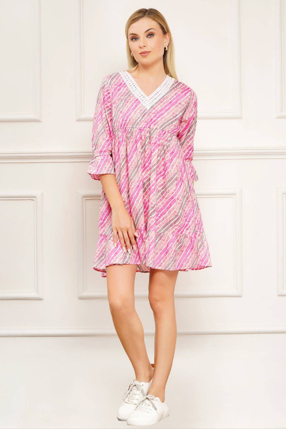 Baby pink short dress