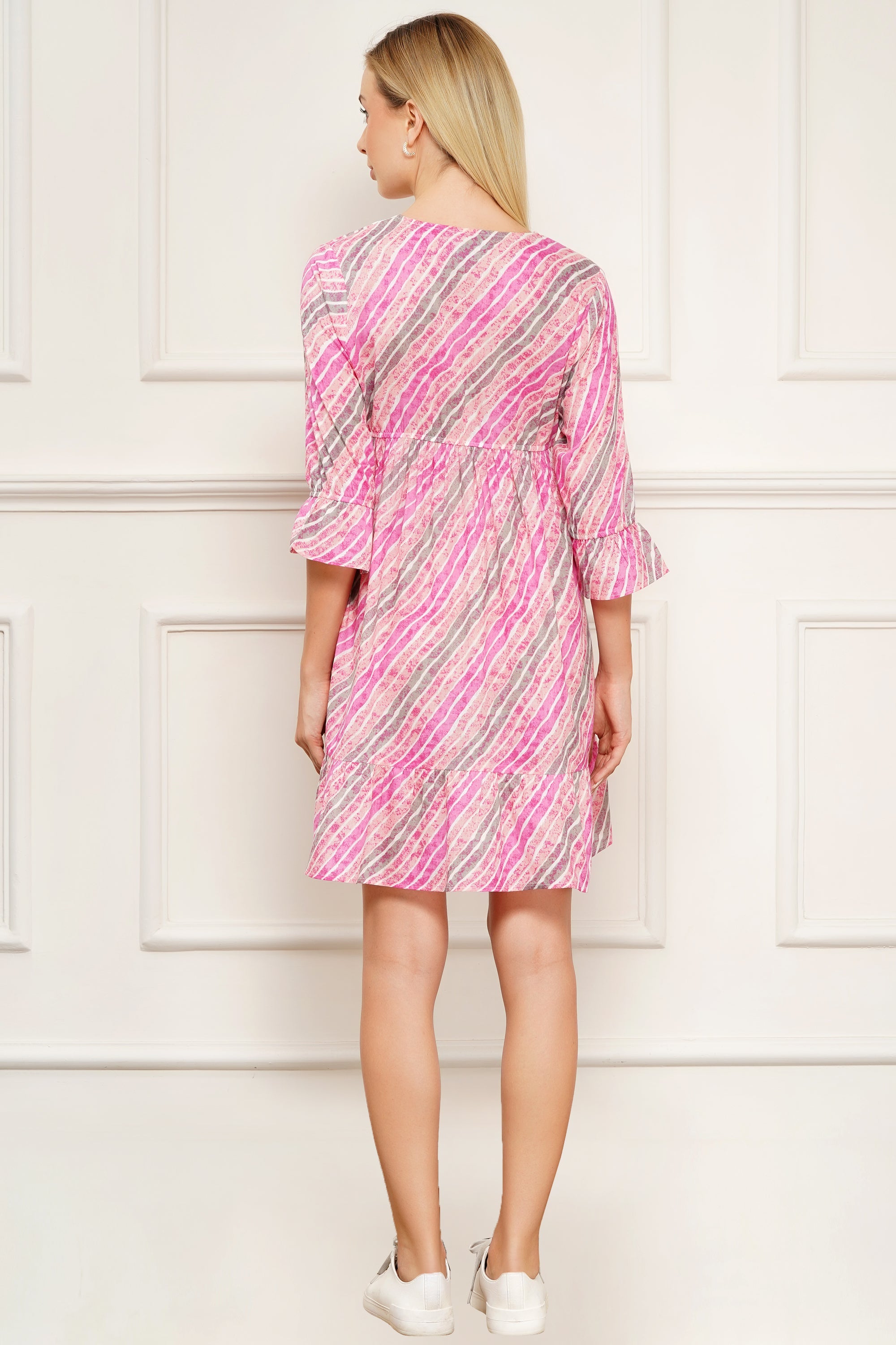 Baby pink short dress