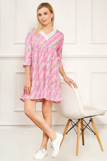 Baby pink short dress