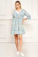 Ice blue short dress