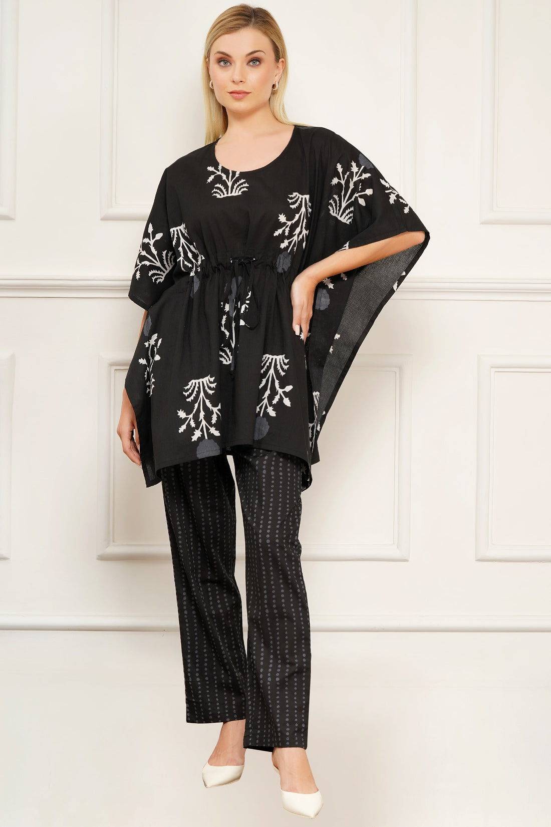 Black kaftan set