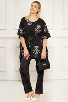 Black kaftan set
