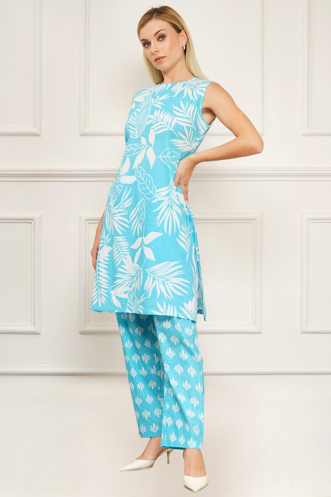 Sky print co ord set